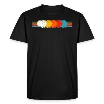 Amateurs de cochons d’Inde. - T-shirt Premium bio Homme - noir - Devant - Nico (187cm)