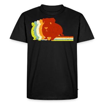 Cochon d’Inde, cochon d’Inde - T-shirt Premium bio Homme - noir - Devant - Nico (187cm)