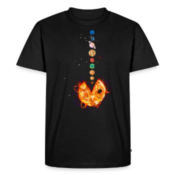Solar System, Solar Planets, Astrology - Men's Premium Organic T-Shirt - black - Front - Nico (187cm)