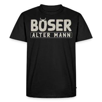 Mauvais vieil homme, - T-shirt Premium bio Homme - noir - Devant - Nico (187cm)