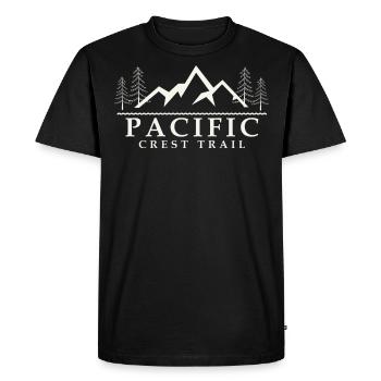 Sentier Pacific Crest. - T-shirt Premium bio Homme - noir - Devant - Nico (187cm)