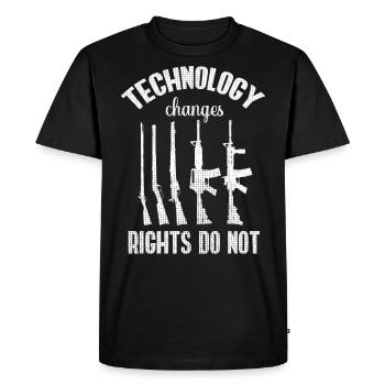 Lovers of ammunition weapons, gun owners - Men's Premium Organic T-Shirt - black - Front - Nico (187cm)