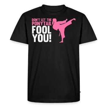 Karaté filles, sports de karaté - T-shirt Premium bio Homme - noir - Devant - Nico (187cm)