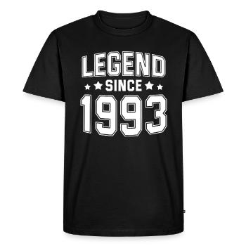 Legend since 1993 - T-shirt Premium bio Homme - noir - Devant - Nico (187cm)