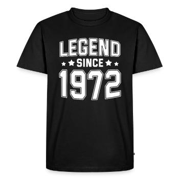 Legend since 1972 - T-shirt Premium bio Homme - noir - Devant - Nico (187cm)