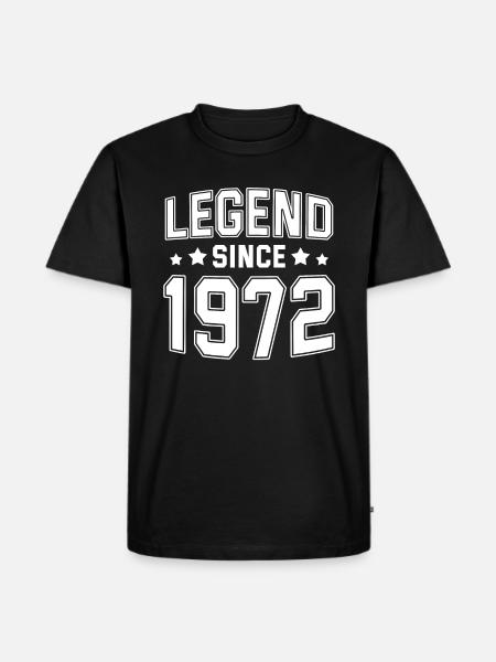 Legend since 1972 - Men's Premium Organic T-Shirt - black