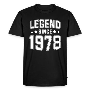 Legend since 1978 - T-shirt Premium bio Homme - noir - Devant - Nico (187cm)
