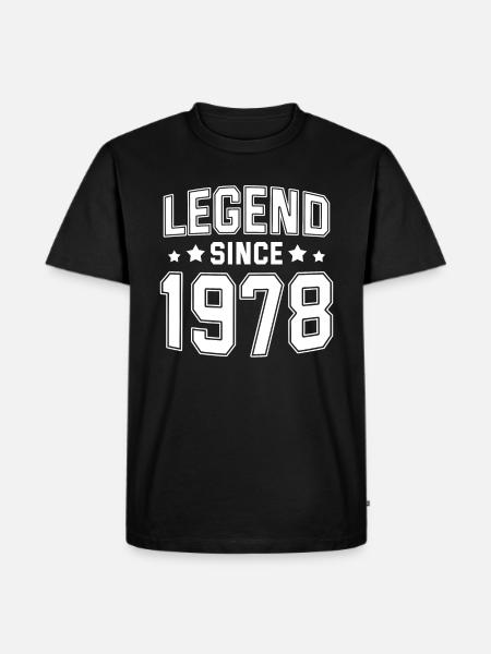 Legend since 1978 - Men's Premium Organic T-Shirt - black