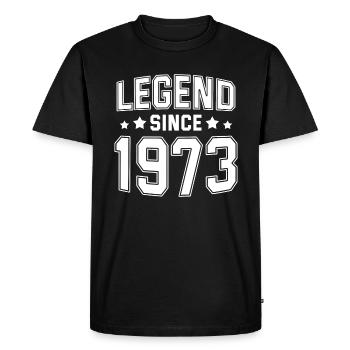 Legend since 1973 - T-shirt Premium bio Homme - noir - Devant - Nico (187cm)