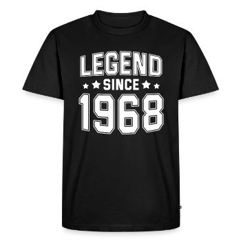 Legend since 1968 - T-shirt Premium bio Homme - noir - Devant - Nico (187cm)