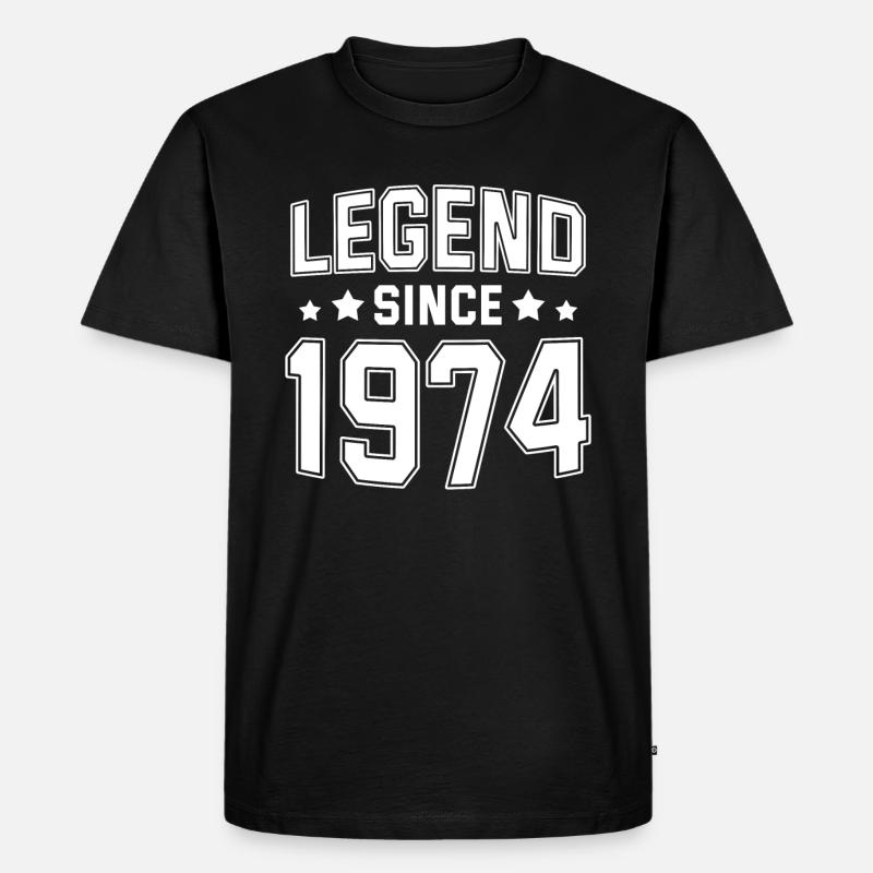 Legend since 1974 - Men's Premium Organic T-Shirt - black