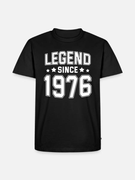 Legend since 1976 - Men's Premium Organic T-Shirt - black