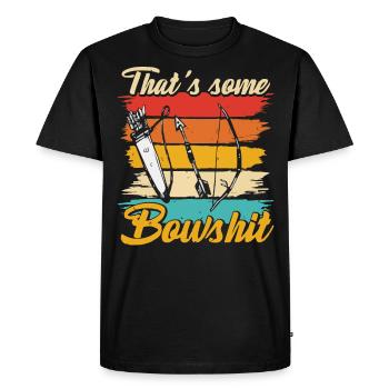Tir à l’arc, Archer, Arcs, Arcs - T-shirt Premium bio Homme - noir - Devant - Nico (187cm)