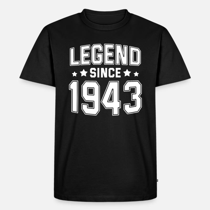 Legend since 1943 - Men's Premium Organic T-Shirt - black
