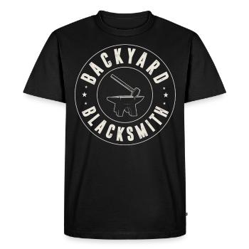 Forgeron, Forgeron - T-shirt Premium bio Homme - noir - Devant - Nico (187cm)