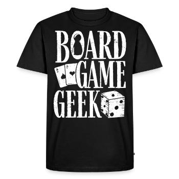Jeu de société Geek, Jeu de société - T-shirt Premium bio Homme - noir - Devant - Nico (187cm)