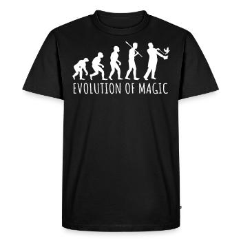 Evolution Of Magician, Magician - Men's Premium Organic T-Shirt - black - Front - Nico (187cm)