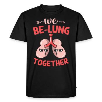 Inhalothérapeutes - T-shirt Premium bio Homme - noir - Devant - Nico (187cm)