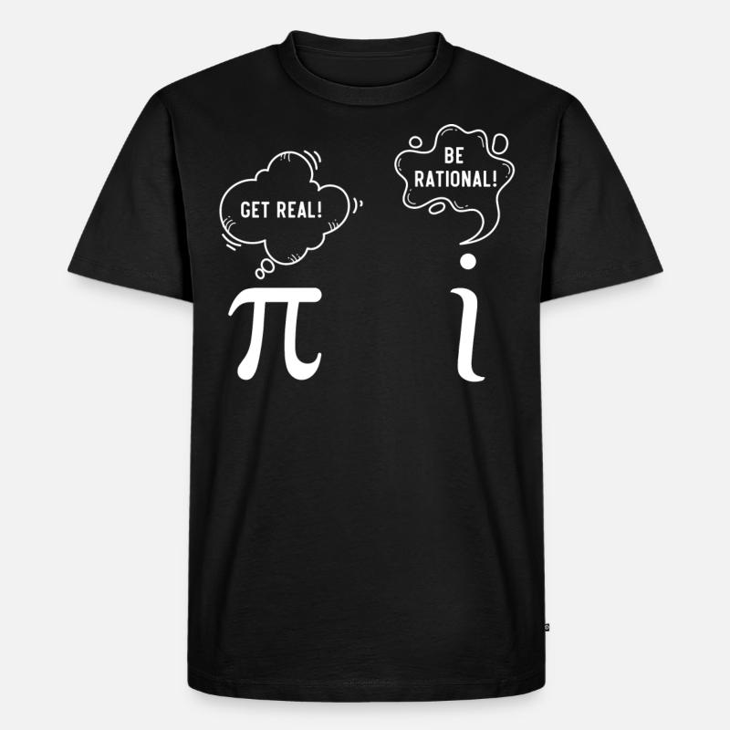 Rational Mathematical Nerd Gift - Men's Premium Organic T-Shirt - black
