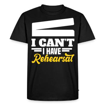 JE NE PEUX PAS AVOIR DE MOTIF DE RÉPÉTITION pour - T-shirt Premium bio Homme - noir - Devant - Nico (187cm)