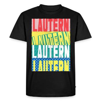 Kaiserslautern Lautern Germany City Font - Men's Premium Organic T-Shirt - black - Front - Nico (187cm)