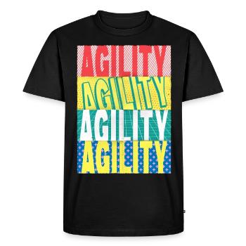 Agility Dog Sport Dog Sports Dog Training - T-shirt Premium bio Homme - noir - Devant - Nico (187cm)