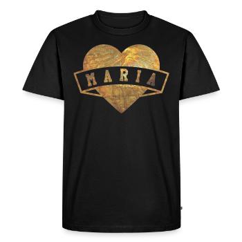 Maria Herzen Or - T-shirt Premium bio Homme - noir - Devant - Nico (187cm)