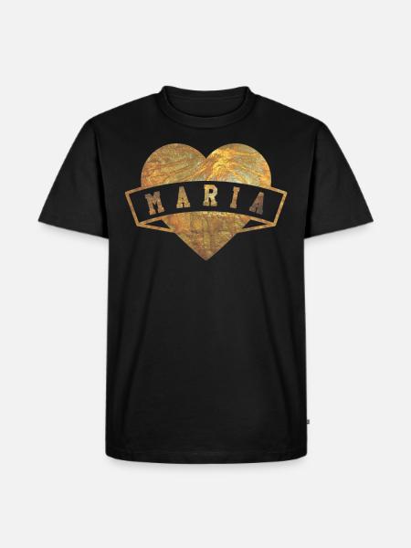 Maria Herzen Gold - Men's Premium Organic T-Shirt - black