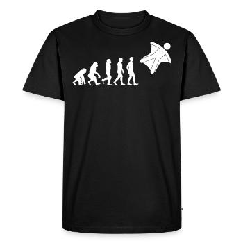 Wingsuit volant Base Jumping Skydiving Evolution - T-shirt Premium bio Homme - noir - Devant - Nico (187cm)