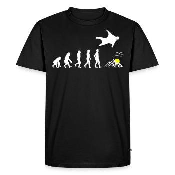 Wingsuit volant Base Jumping Skydiving Evolution - T-shirt Premium bio Homme - noir - Devant - Nico (187cm)
