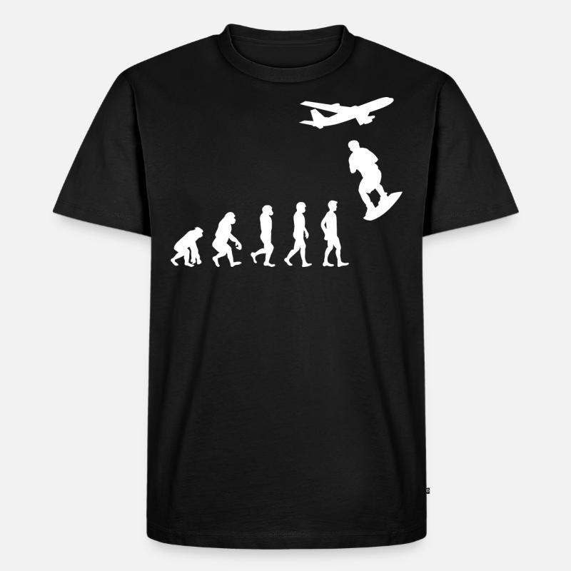 Skysurf Parachutisme Parachutisme Evolution - T-shirt Premium bio Homme - noir