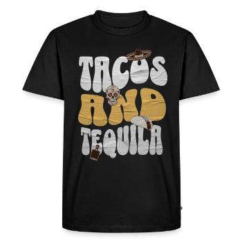 taco - T-shirt Premium bio Homme - noir - Devant - Nico (187cm)