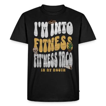 Taco - T-shirt Premium bio Homme - noir - Devant - Nico (187cm)