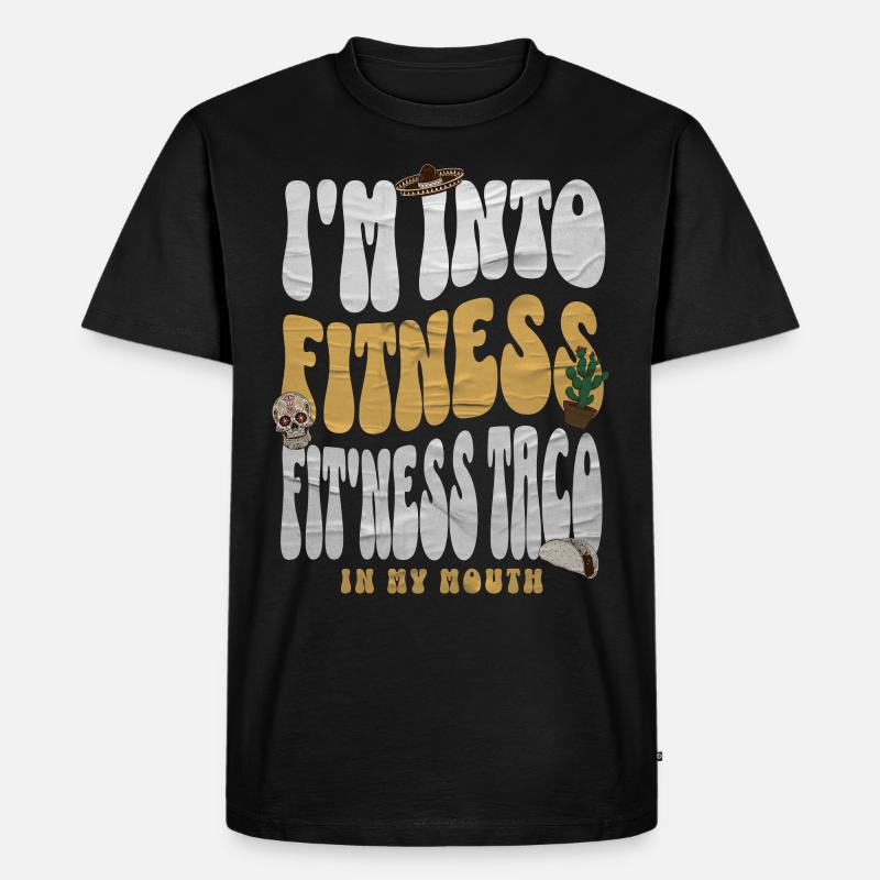Taco - Männer Premium Bio T-Shirt - Schwarz