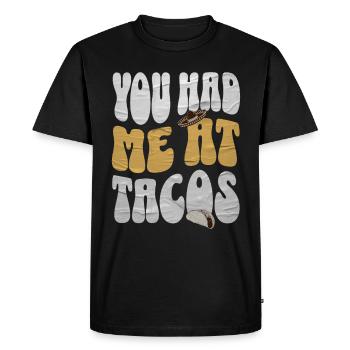 Taco - T-shirt Premium bio Homme - noir - Devant - Nico (187cm)