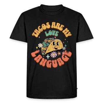 Taco - T-shirt Premium bio Homme - noir - Devant - Nico (187cm)