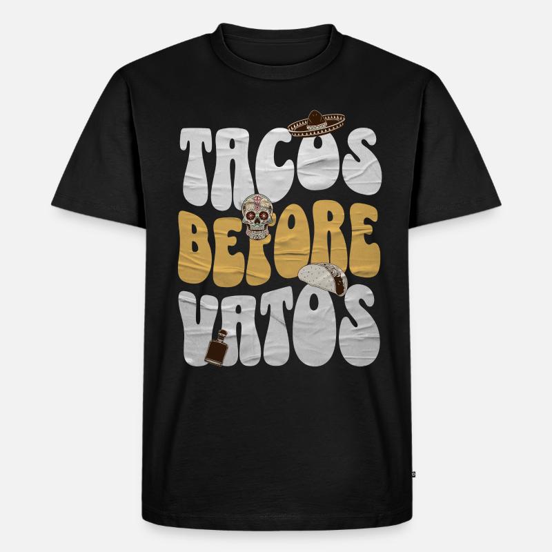Taco - Männer Premium Bio T-Shirt - Schwarz