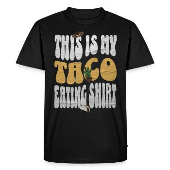 Taco - T-shirt Premium bio Homme - noir - Devant - Nico (187cm)