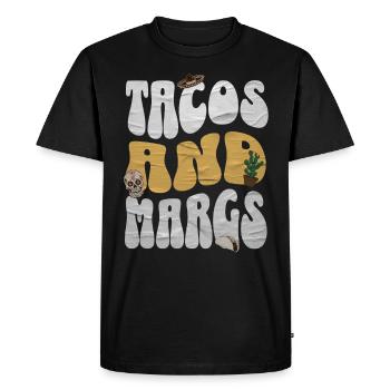 Taco - T-shirt Premium bio Homme - noir - Devant - Nico (187cm)