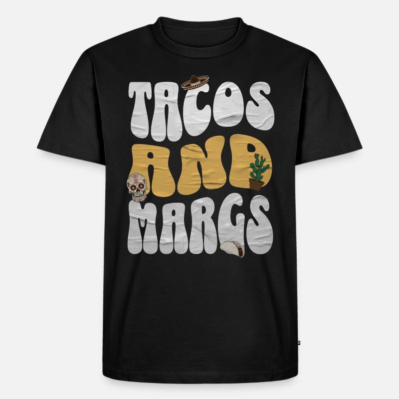 Taco - Männer Premium Bio T-Shirt - Schwarz