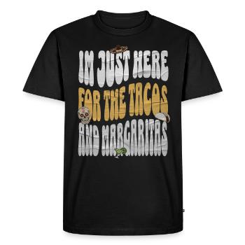 Taco - T-shirt Premium bio Homme - noir - Devant - Nico (187cm)