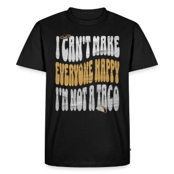 Taco - T-shirt Premium bio Homme - noir - Devant - Nico (187cm)