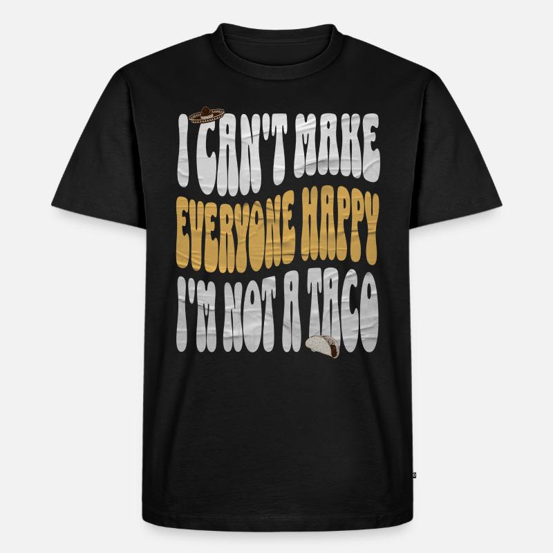 Taco - Männer Premium Bio T-Shirt - Schwarz