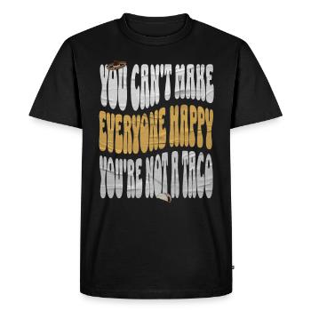Taco - T-shirt Premium bio Homme - noir - Devant - Nico (187cm)