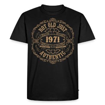 1971 Classique 1971 Cadeau Anniversaire 1971 Rétro - T-shirt Premium bio Homme - noir - Devant - Nico (187cm)
