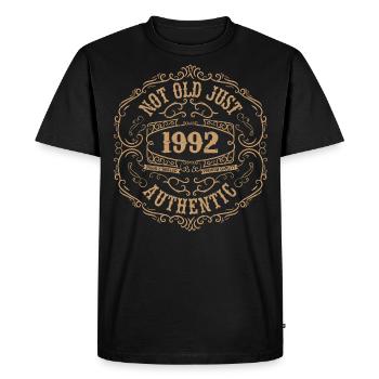 1992 Classique 1992 Cadeau Anniversaire 1992 Rétro - T-shirt Premium bio Homme - noir - Devant - Nico (187cm)