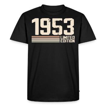 1953 Millésime 1953 Anniversaire 1953 Rétro 1953 - T-shirt Premium bio Homme - noir - Devant - Nico (187cm)