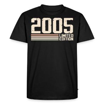 2005 Millésime 2005 Anniversaire 2005 Rétro 2005 - T-shirt Premium bio Homme - noir - Devant - Nico (187cm)