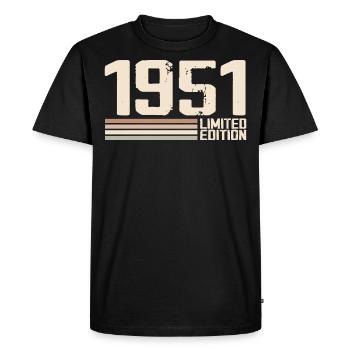 1951 Millésime 1951 Anniversaire 1951 Rétro 1951 - T-shirt Premium bio Homme - noir - Devant - Nico (187cm)