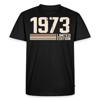 1973 Vintage 1973 Birthday 1973 Retro 1973 - Men's Premium Organic T-Shirt - black - Front - Nico (187cm)